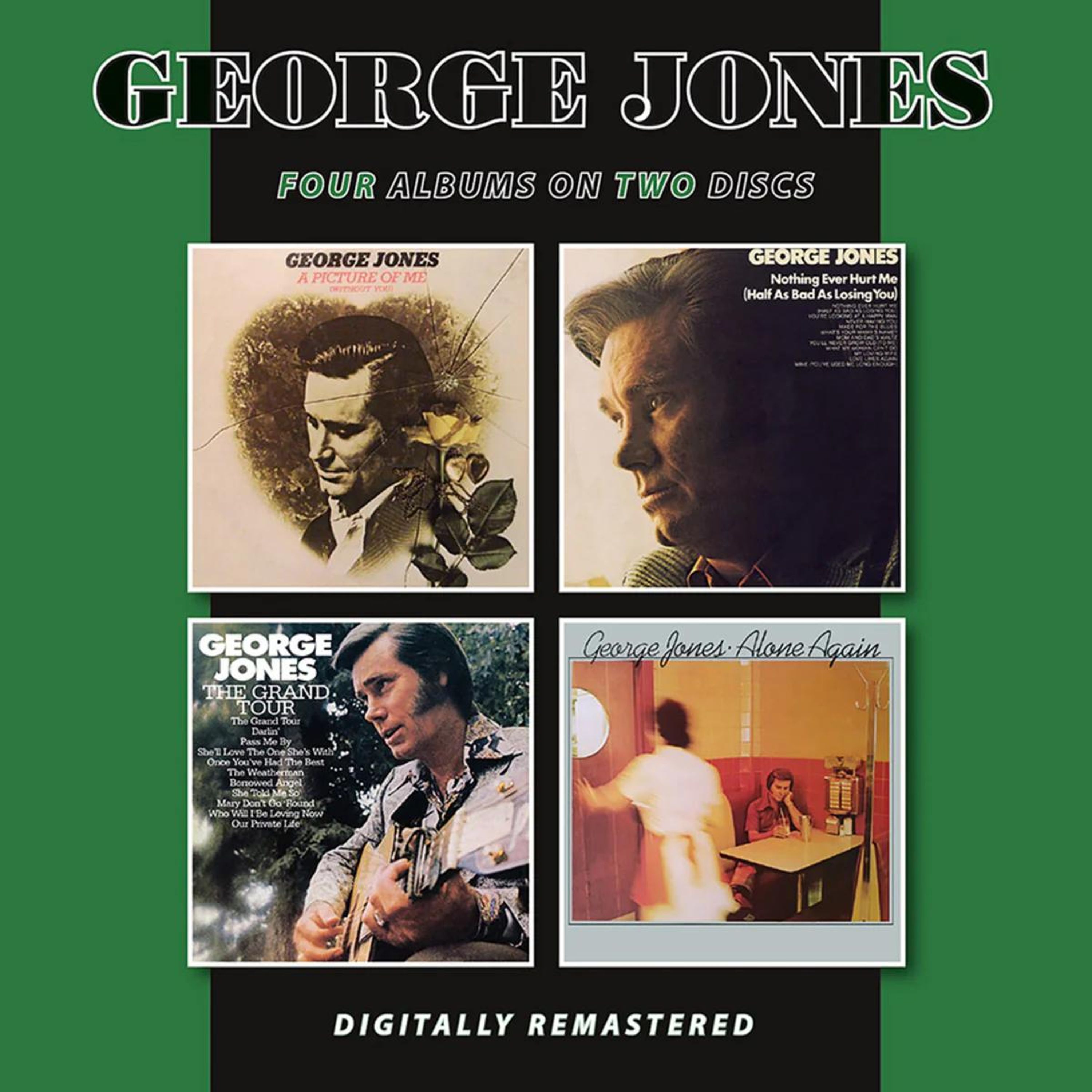 CD George Jones - A PICTURE OF ME (WITHOUT YOU) / NOTHING EVER HURT ME (HALF AS BAD AS LOSING YOU) / THE GRAND TOUR / ALONE AGAIN
