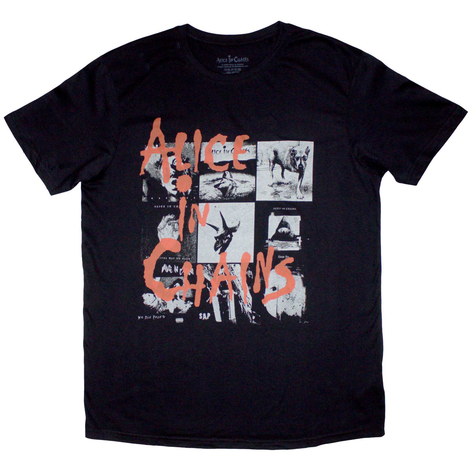 Tričko Alice In Chains - Albums Montage, Unisex,Čierna,XXL