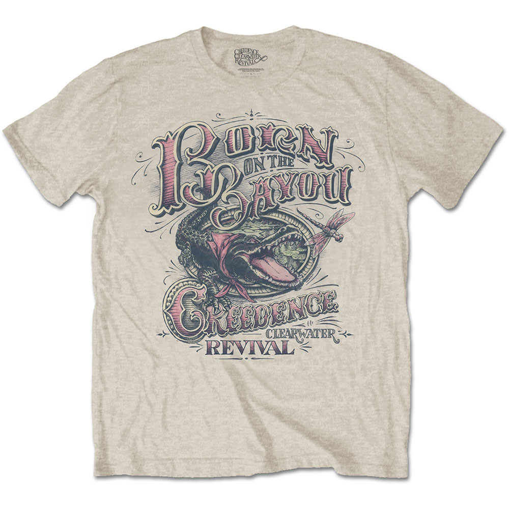 Tričko Creedence Clearwater Revival - Born on the Bayou, Unisex,Natural,XXL