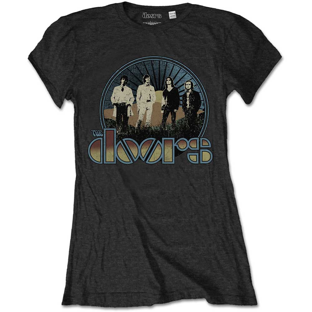 Tričko The Doors - Vintage Field, Žena,Čierna,L