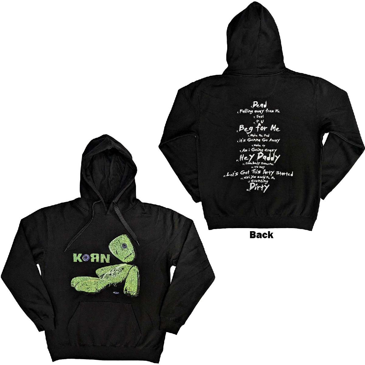 Mikina Korn - Issues Tracklist, Unisex,Čierna,XL