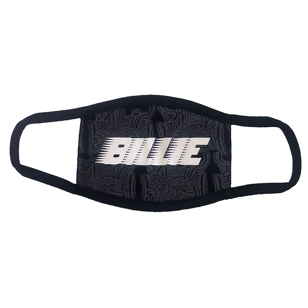 Rúško Billie Eilish - Racer Logo & Graffiti Black