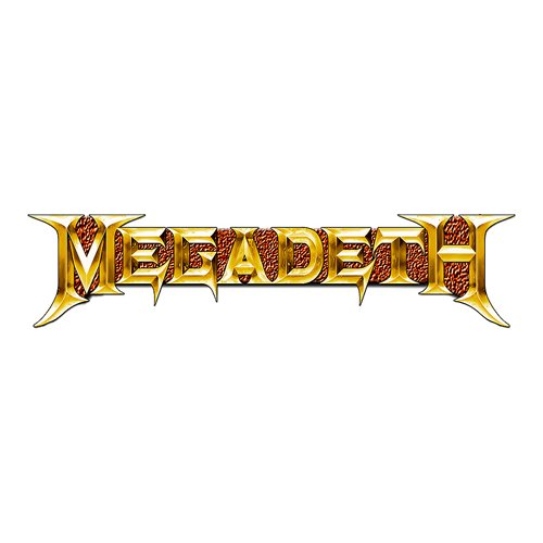 Odznak Megadeth - Gold Logo