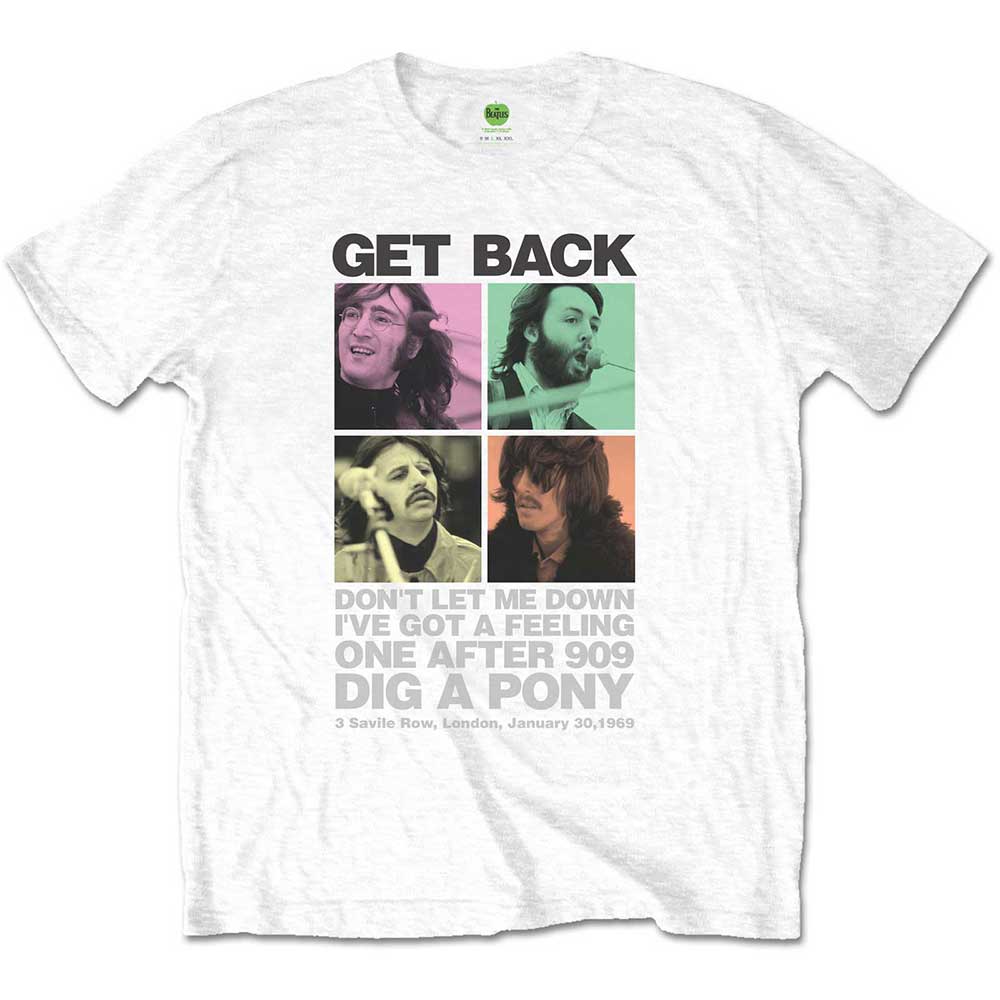 Tričko The Beatles - 3 Savile Row, Unisex,Biela,XXL