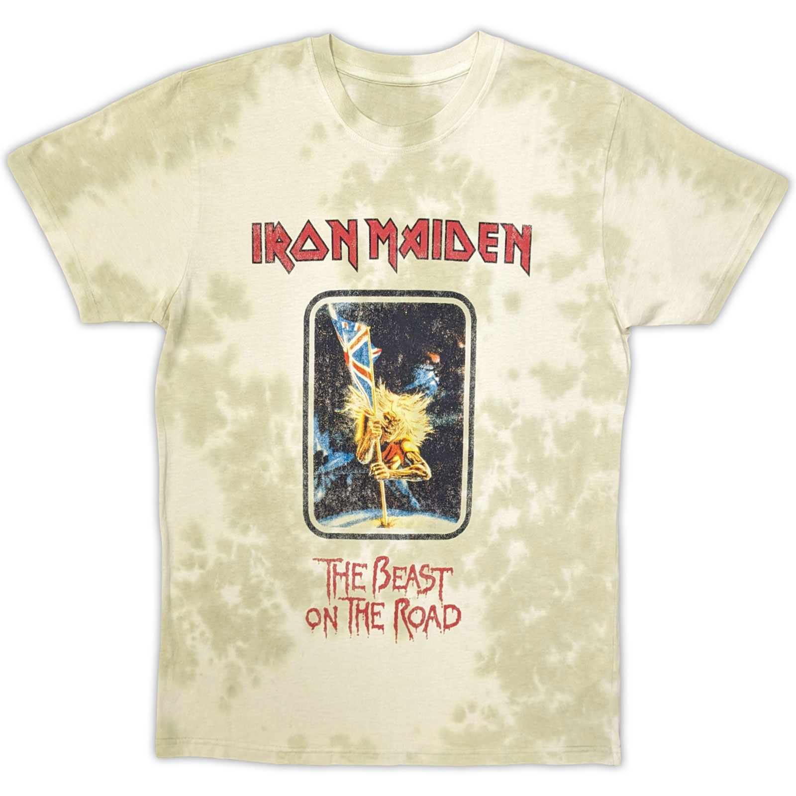 Tričko Iron Maiden - Beast On The Road, Unisex,Natural,XXL