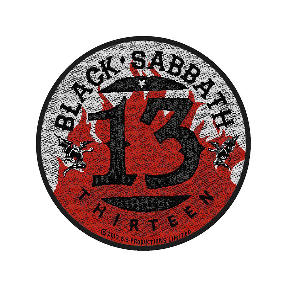 Nažehlovačka Black Sabbath - 13 Flames Circular