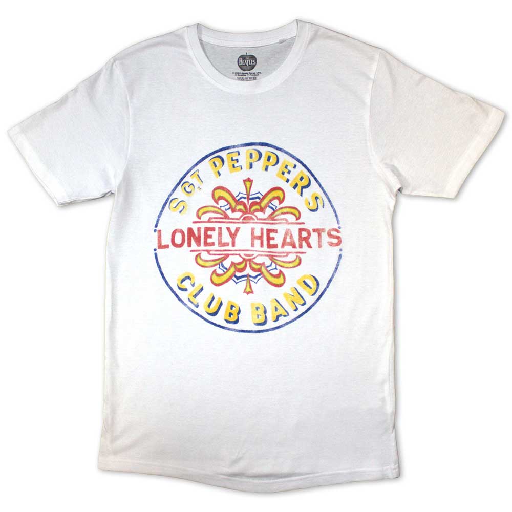 Tričko The Beatles - Painted Pepper, Unisex,Biela,XXL