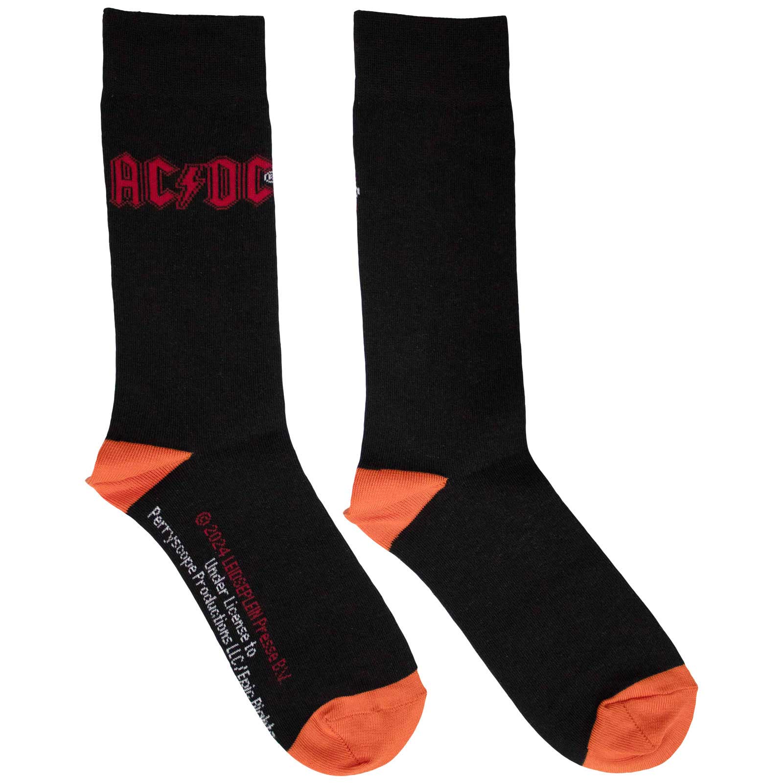 Ponožky AC/DC - Red Logo, Unisex,Čierna,UK 7 - 11