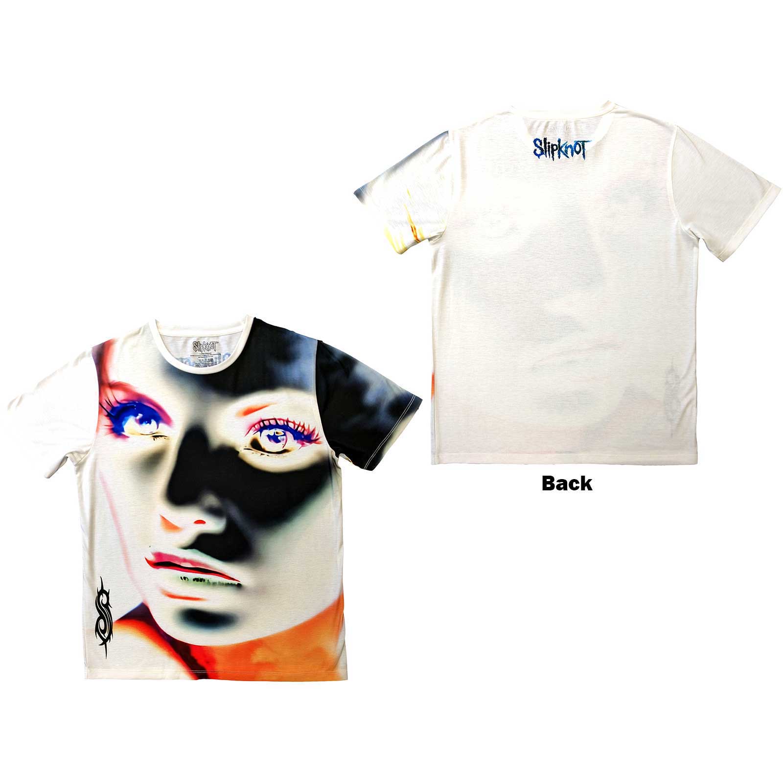 Tričko Slipknot - Adderall Face Inverted, Unisex,Biela,L