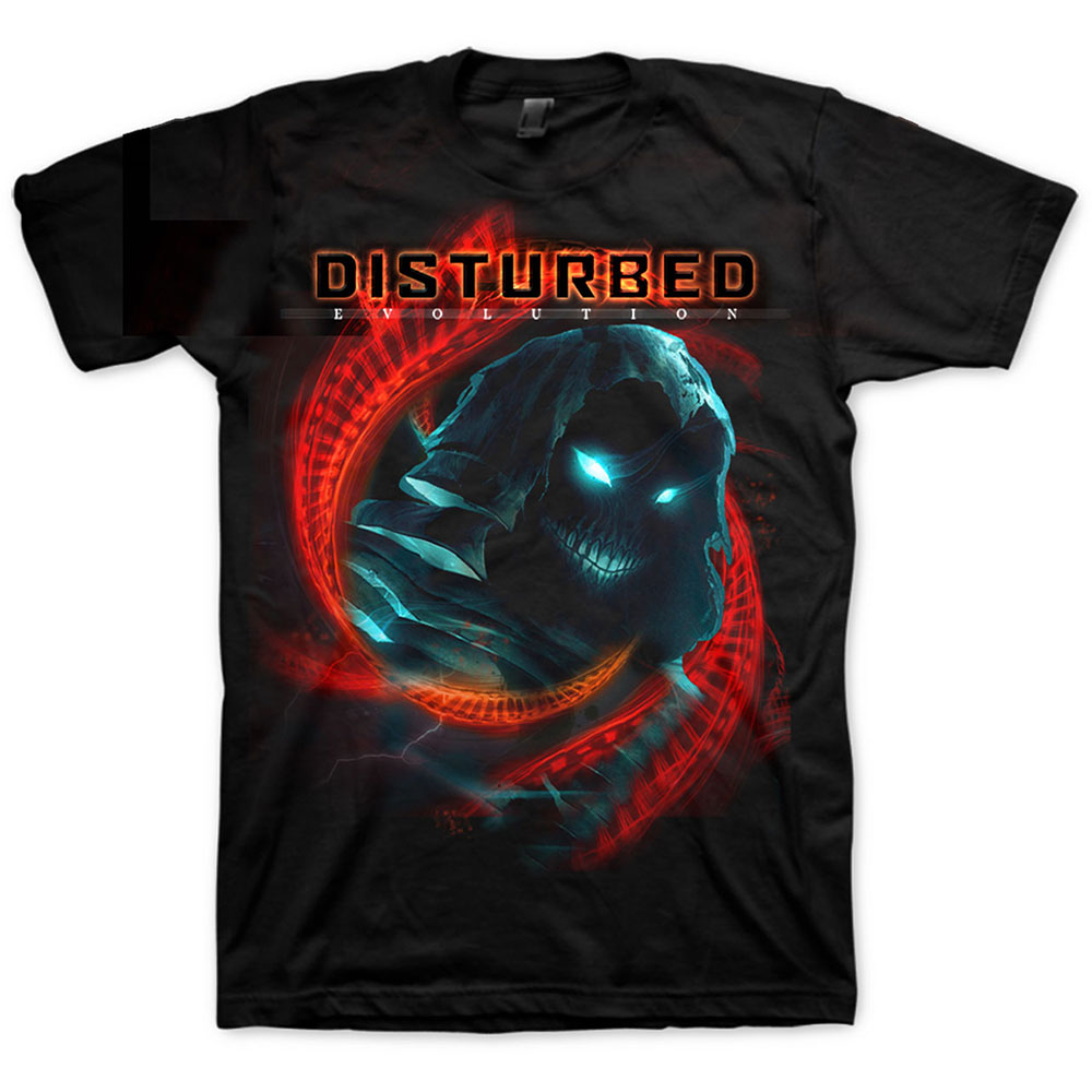 Tričko DISTURBED - DNA Swirl, Unisex,Čierna,S