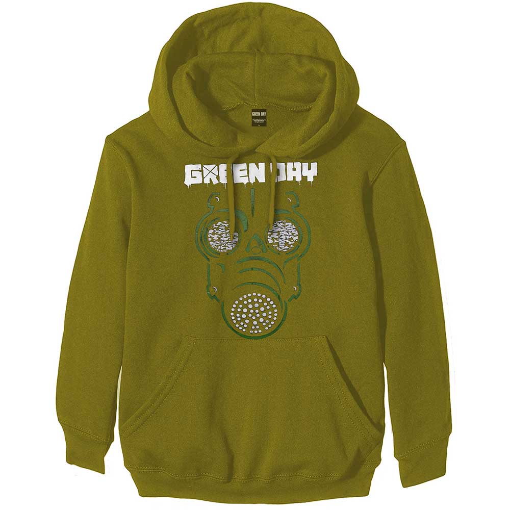 Mikina Green Day - Green Mask, Unisex,Zelená,XXL