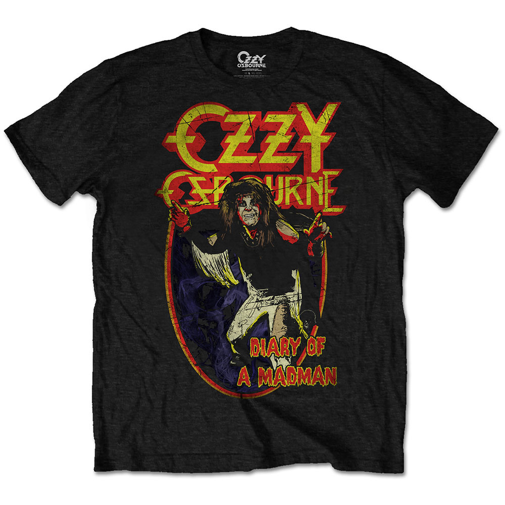 Tričko Ozzy Osbourne - Diary of a Mad Man, Unisex,Čierna,M