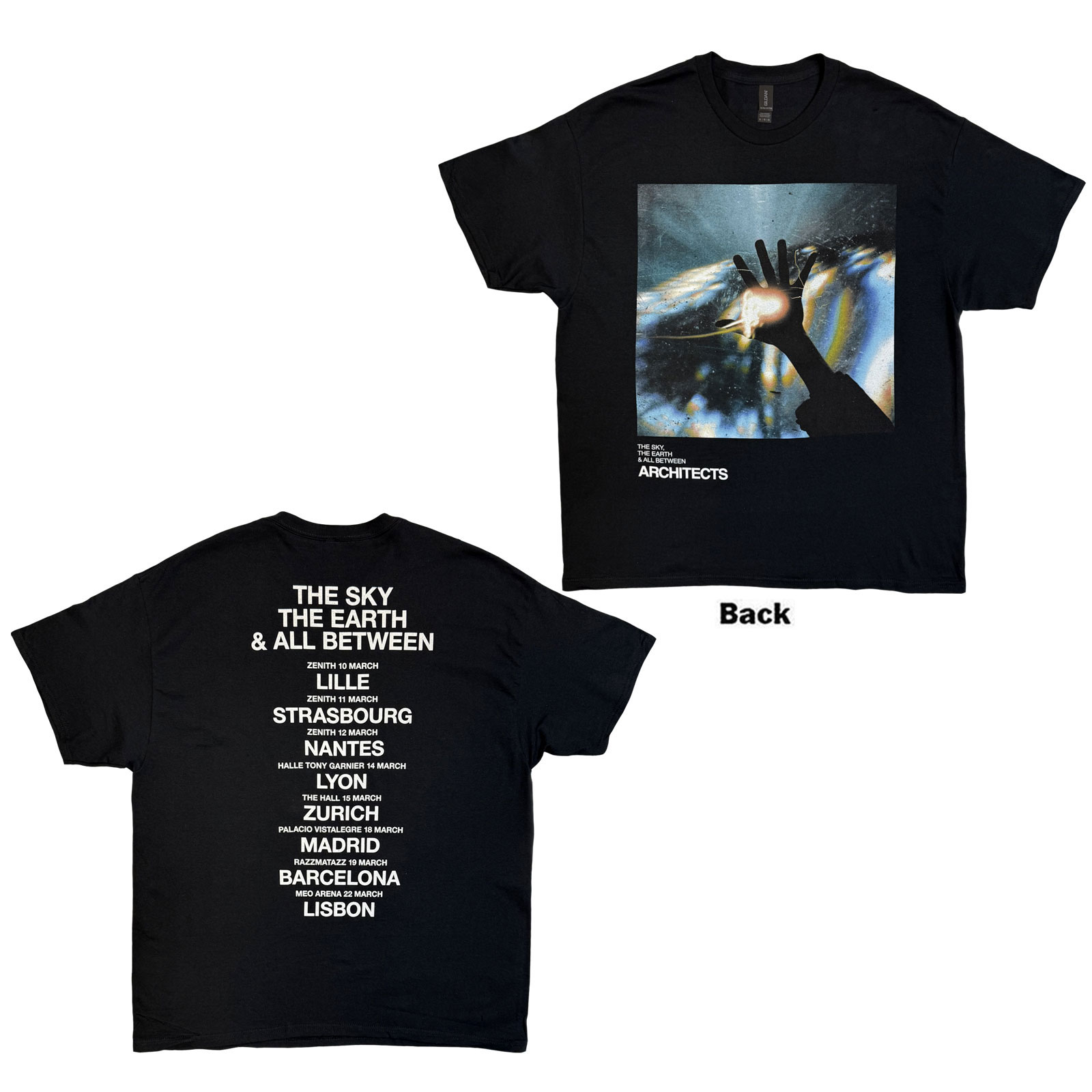 Tričko Architects - TSTE & AB EU Tour March 25, Unisex,Čierna,XXL