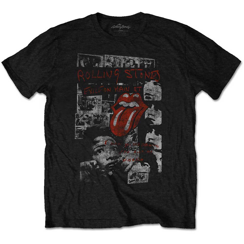 Tričko The Rolling Stones - Elite Faded, Unisex,Čierna,XXL