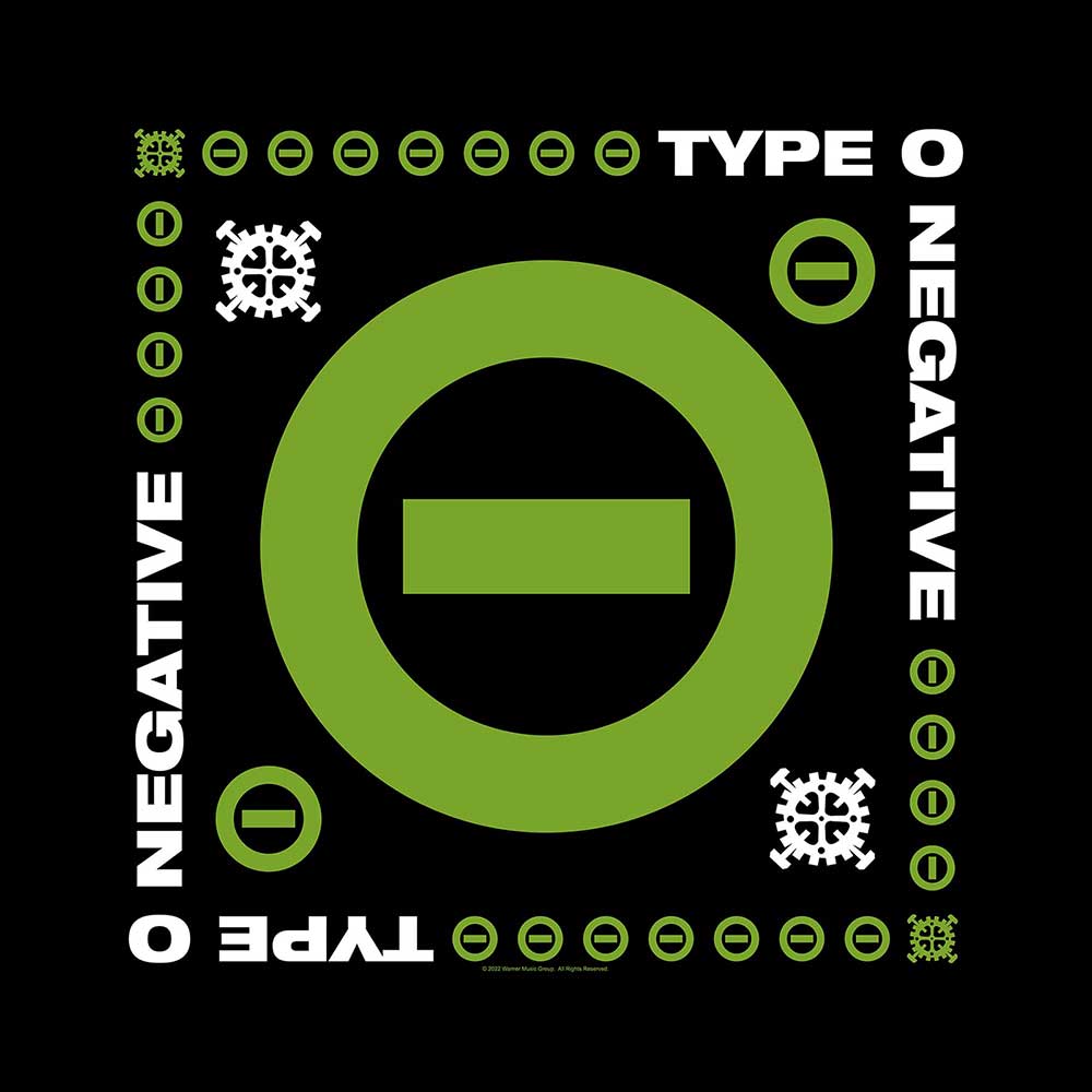 Šatka Type O Negative - Negative Symbol, Unisex,Čierna,Univerzálna