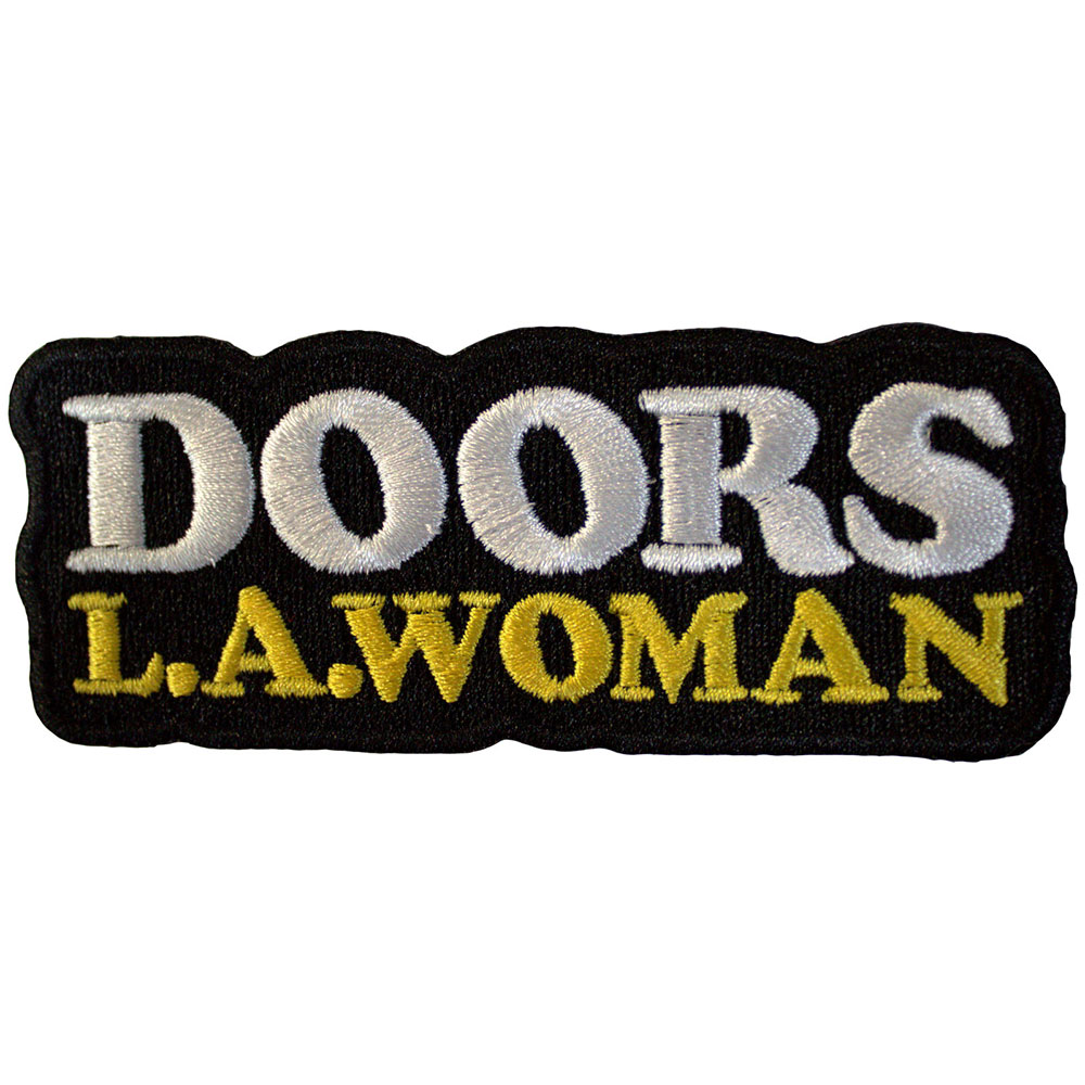 Nažehlovačka The Doors - LA Woman Text Logo on Black