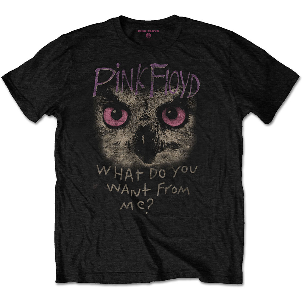Tričko Pink Floyd - Owl - WDYWFM?, Unisex,Čierna,XXL