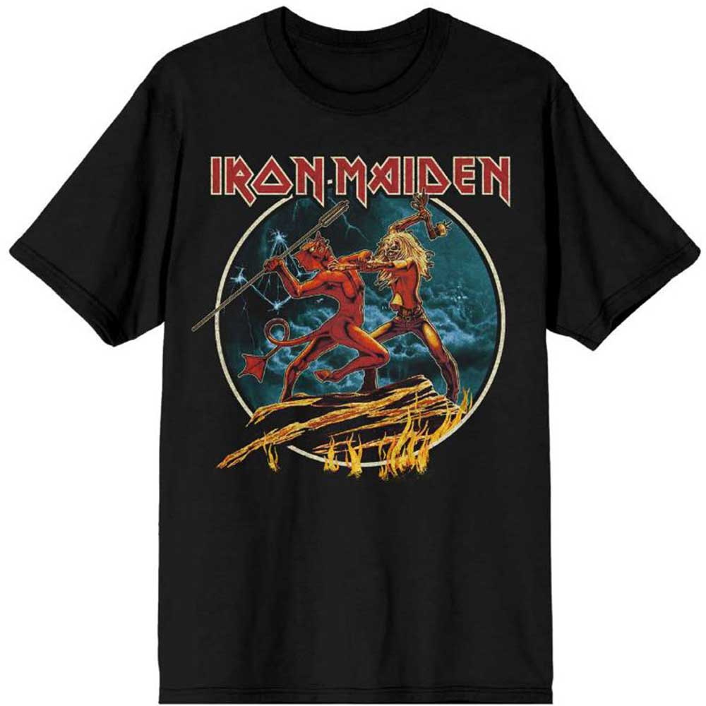 Tričko Iron Maiden - Number of the Beast Run To The Hills Circular, Unisex,Čierna,XXL