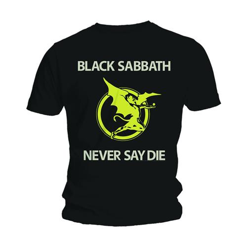 Tričko Black Sabbath - Never Say Die, Unisex,Čierna,XXL