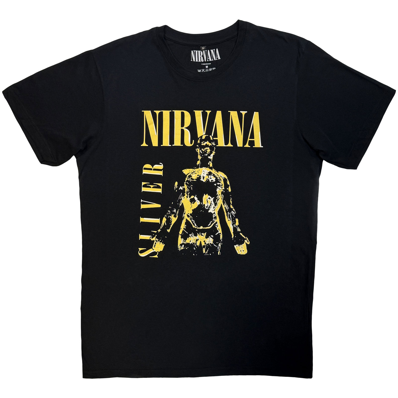 Tričko Nirvana - Sliver, Unisex,Čierna,XXL