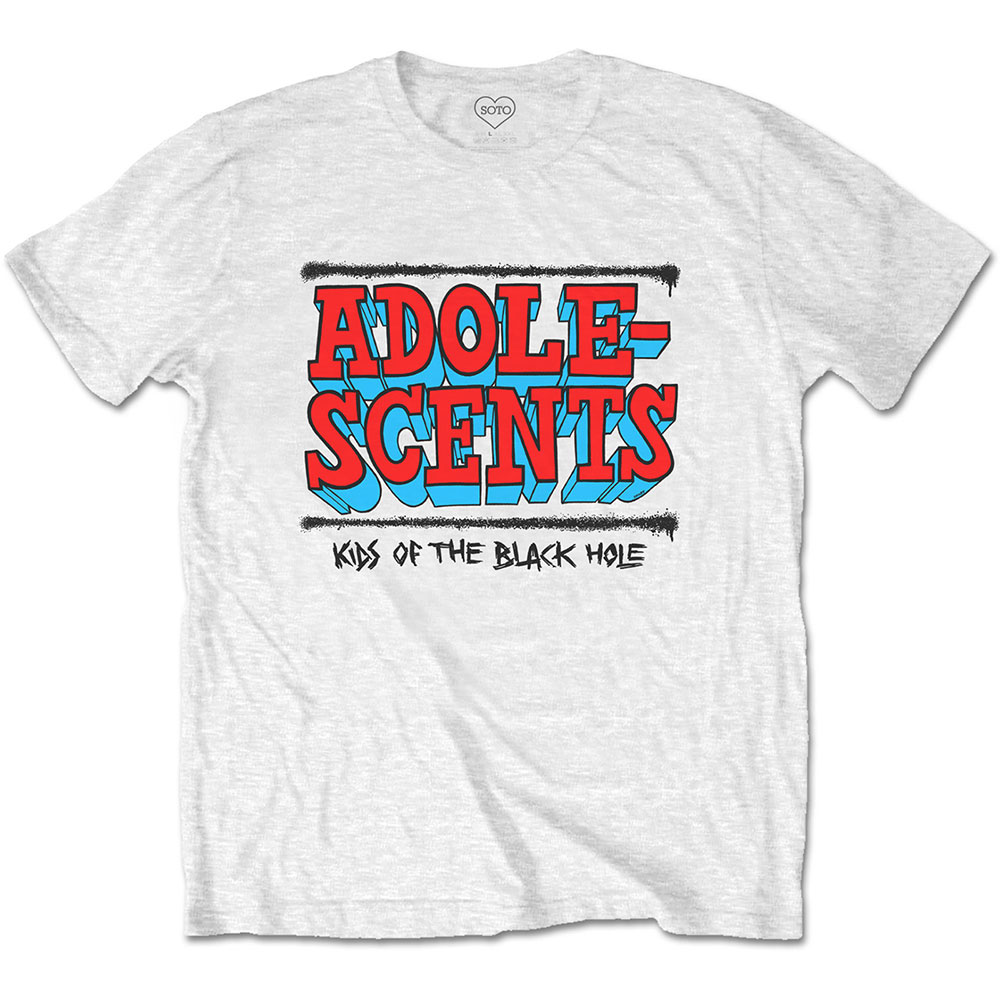 Tričko The Adolescents - Kids Of The Black Hole, Unisex,Biela,XXL