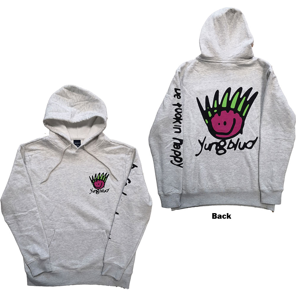 Mikina Yungblud - Face, Unisex,Biela,XXL