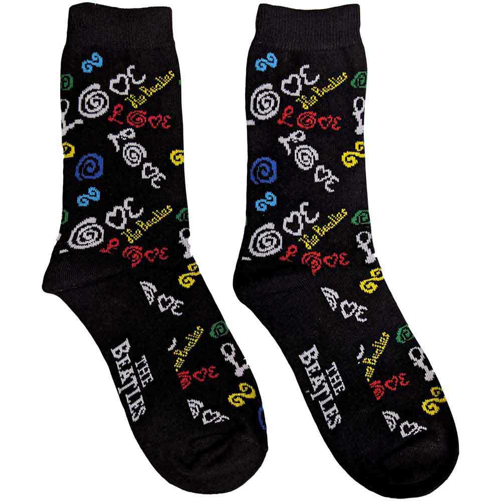 Ponožky The Beatles - Love, Unisex,Modrá,Univerzálna