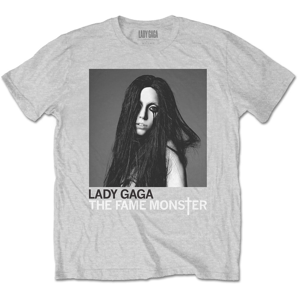 Tričko Lady Gaga - Fame Monster, Unisex,Šedá,S