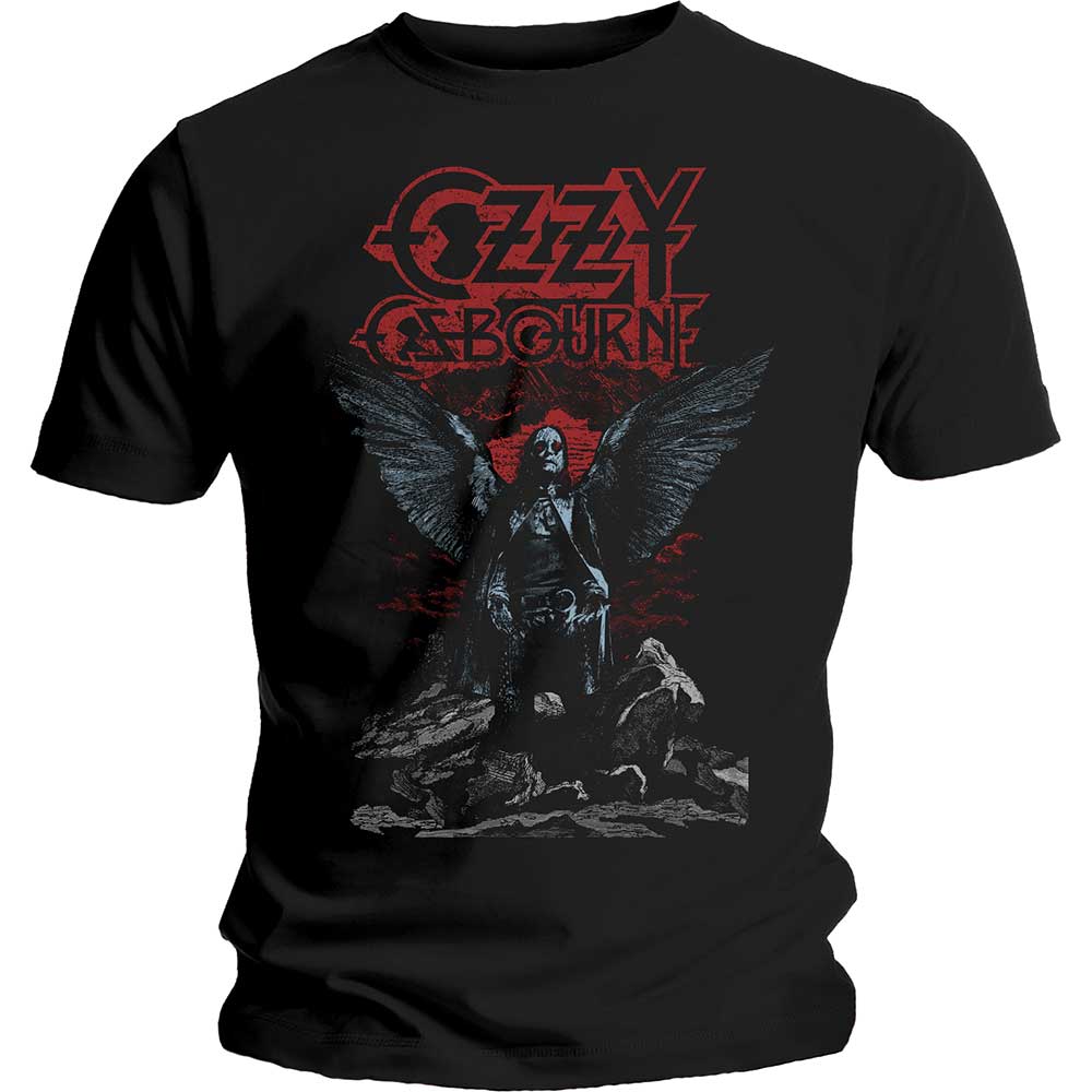 Tričko Ozzy Osbourne - Angel Wings, Unisex,Čierna,L