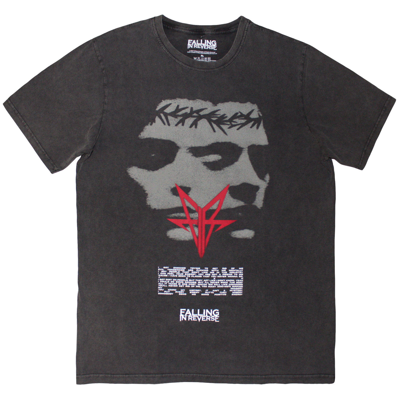 Tričko Falling In Reverse - Blur, Unisex,Šedá,XXL