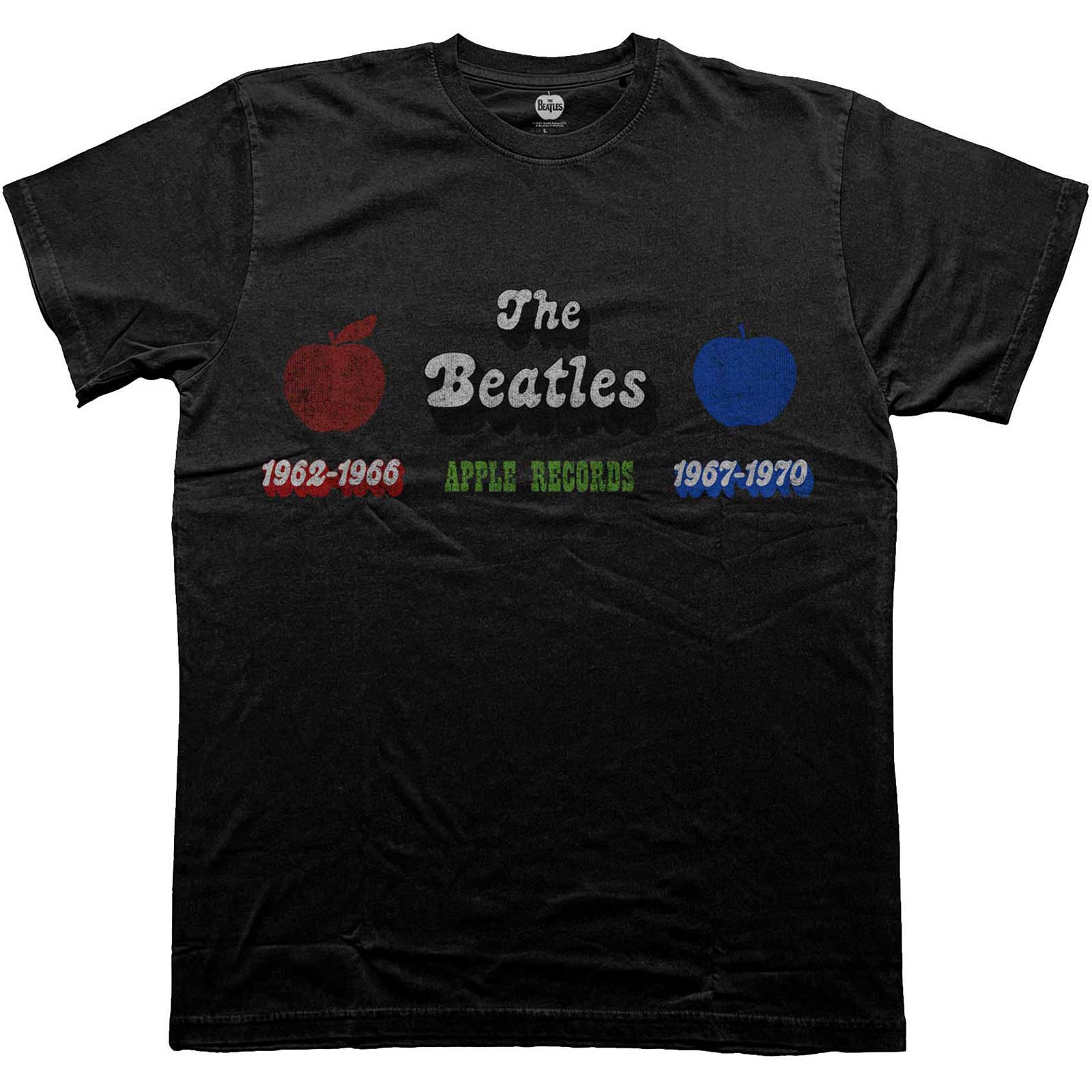 Tričko The Beatles - Apple Years Red & Blue, Unisex,Čierna,XXL