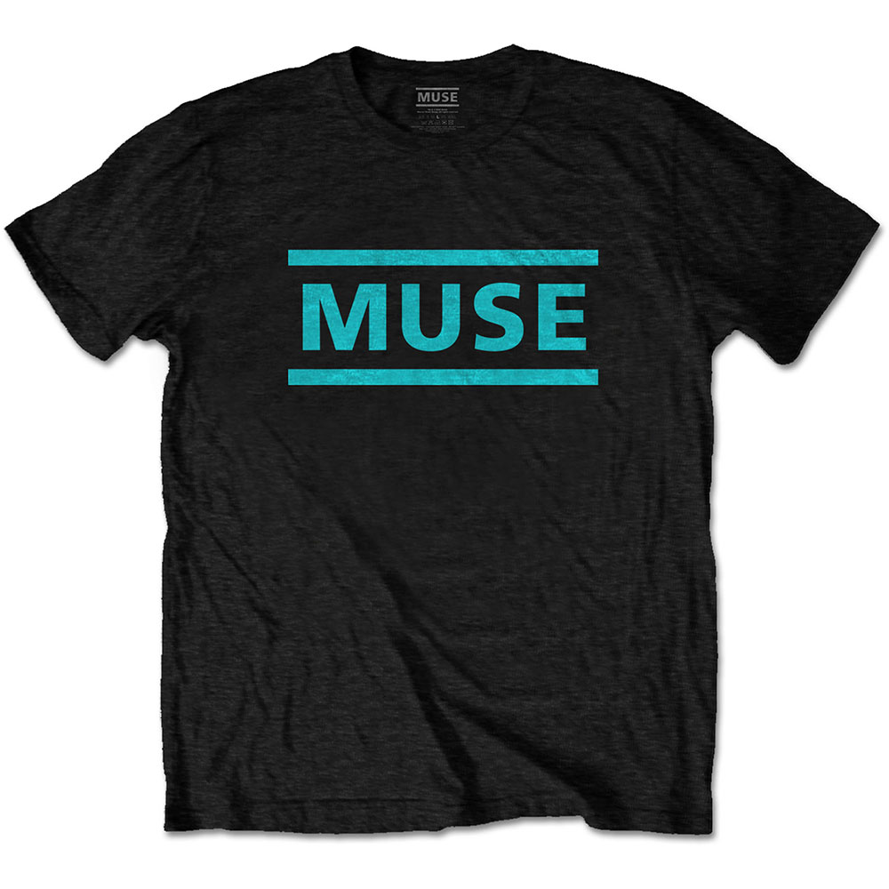 Tričko Muse - Light Blue Logo, Unisex,Čierna,XXL