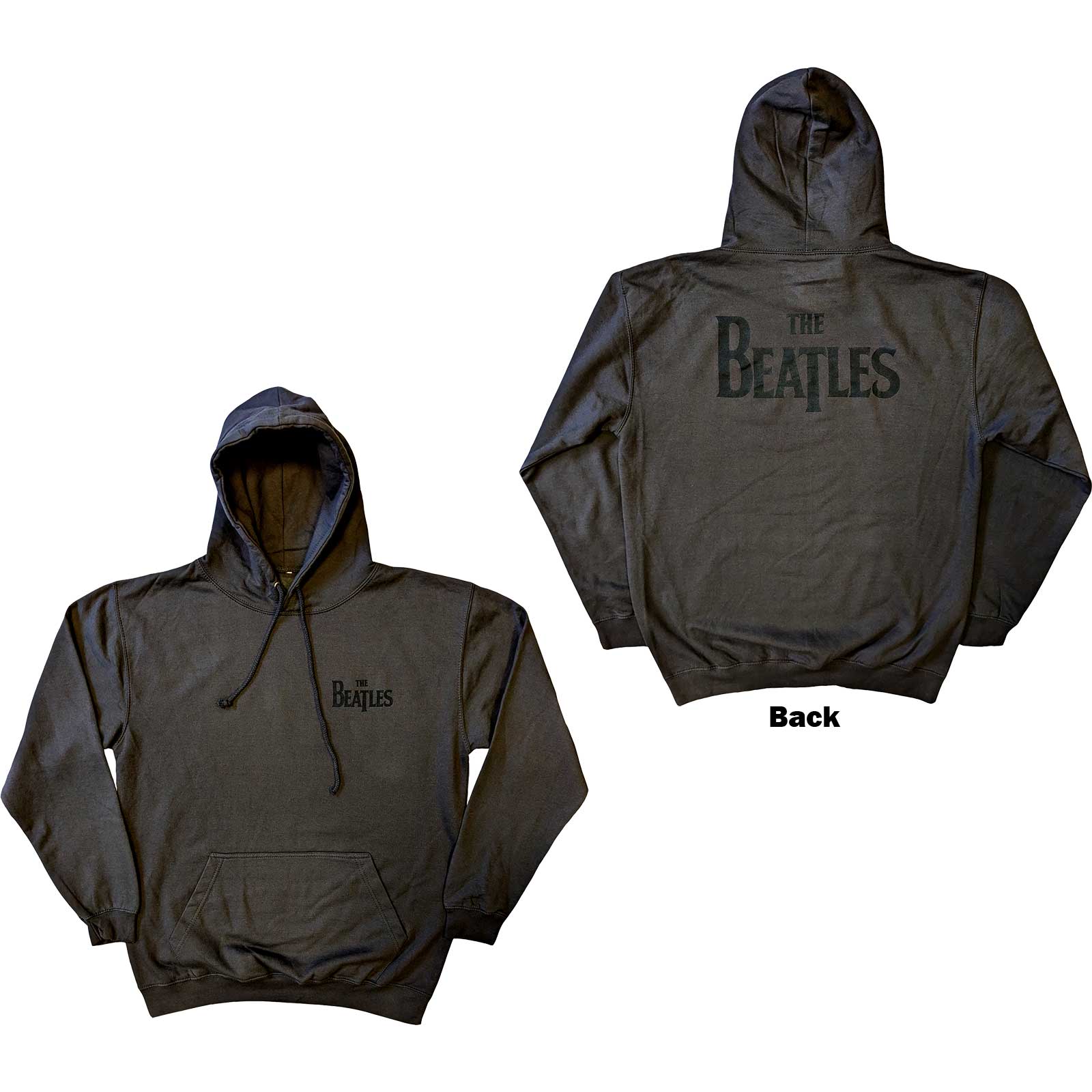 Mikina The Beatles - Drop T Logo, Unisex,Šedá,S