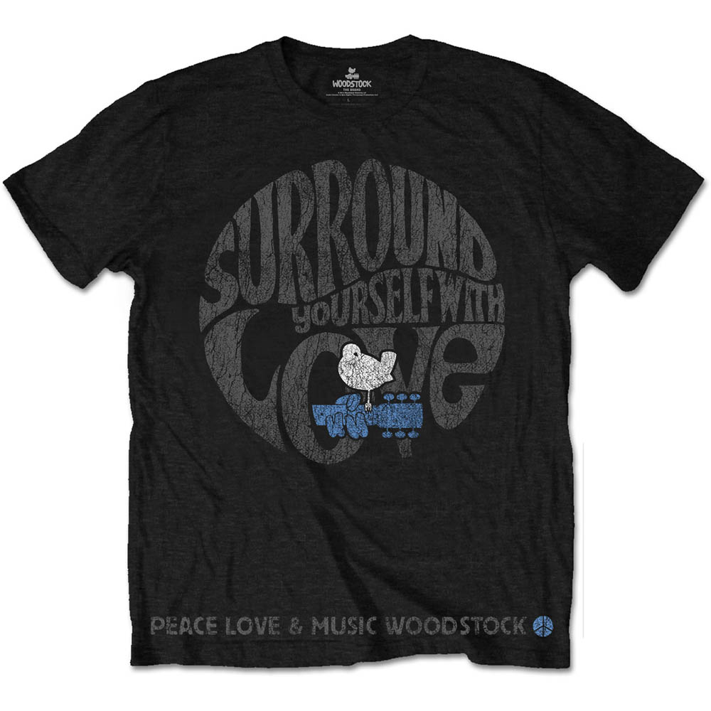 Tričko Woodstock - Surround Yourself, Unisex,Čierna,XXL