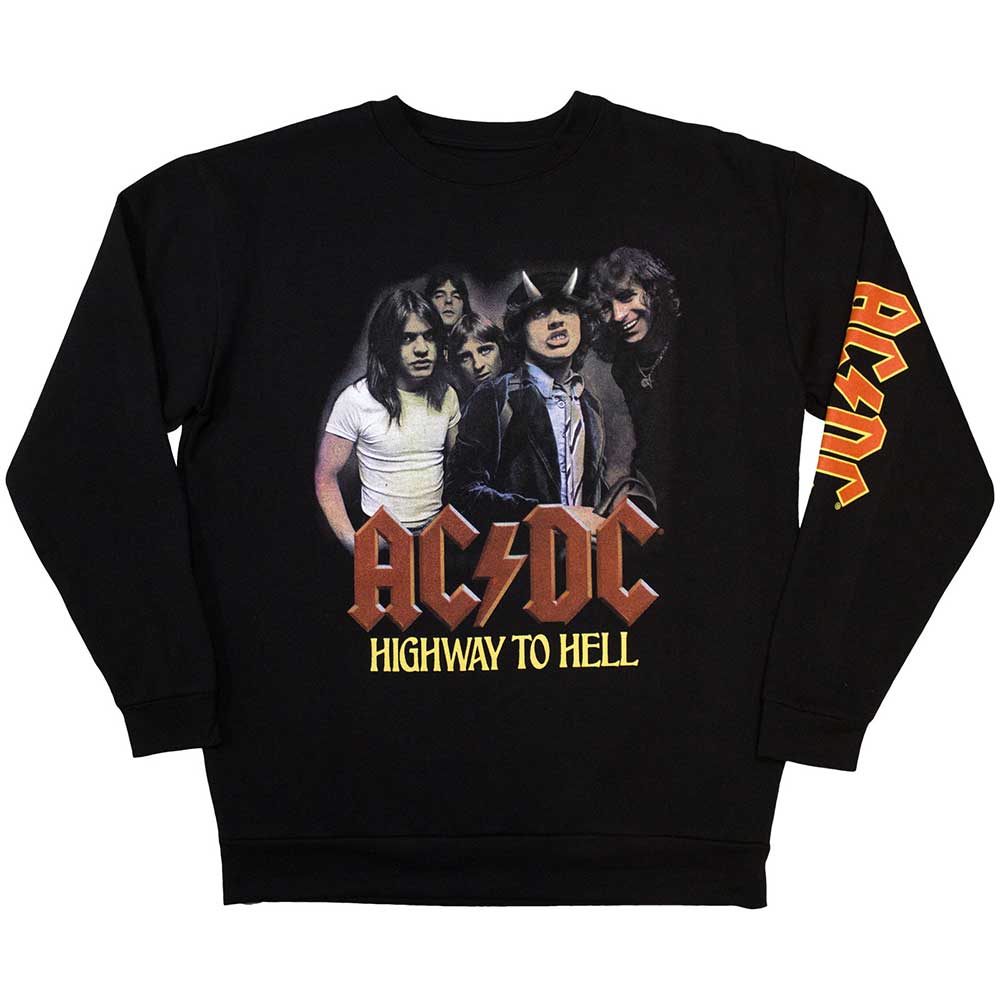 Crewneck AC/DC - H2H Band, Unisex,Čierna,XXL