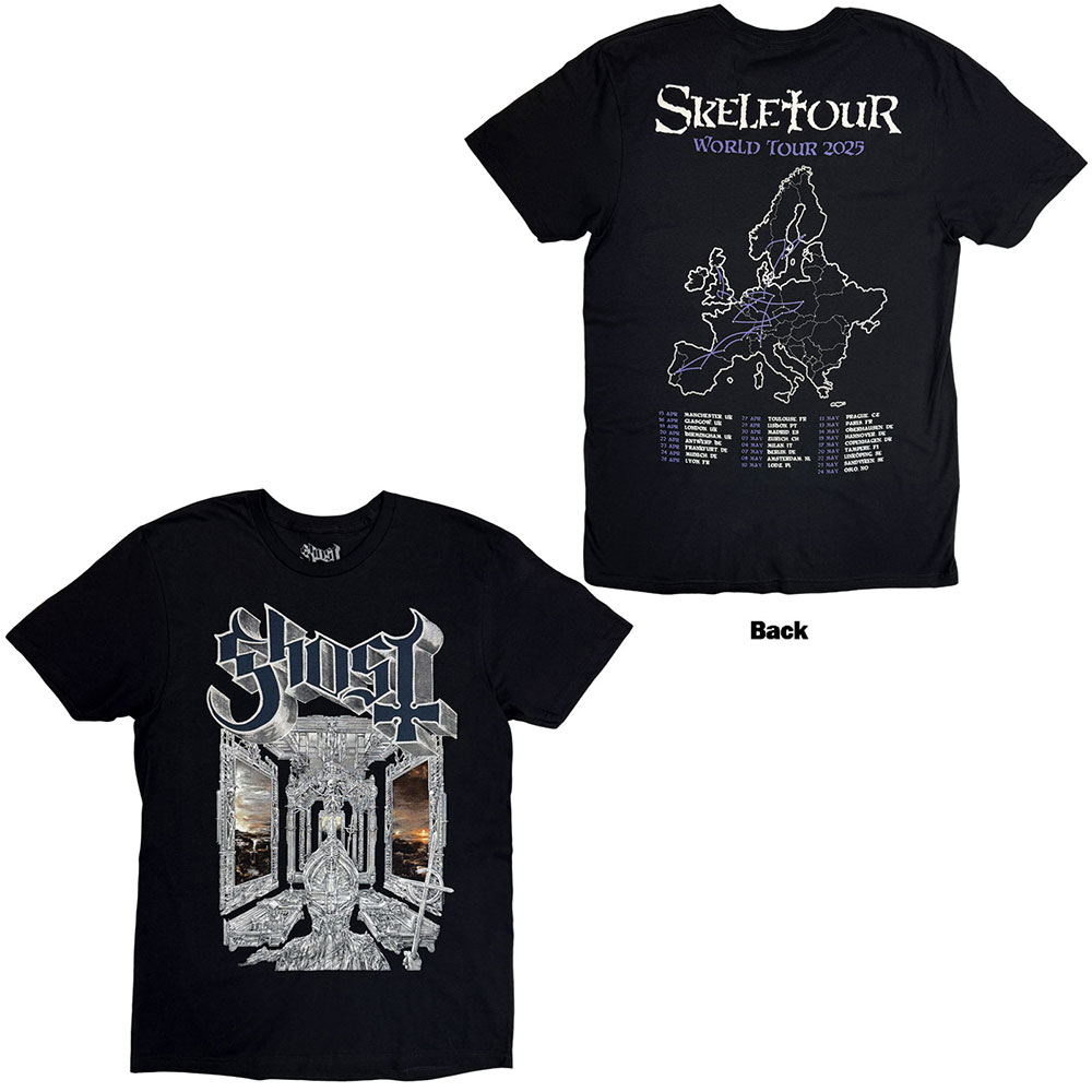 Tričko Ghost - Skeleta Album Cover '25 Tour Dates, Unisex,Čierna,XXL