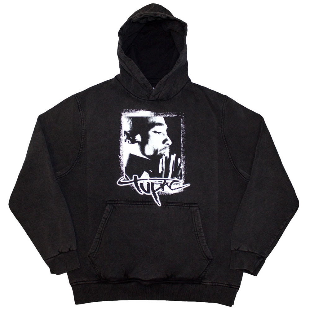 Mikina 2Pac - Spray Photo, Unisex,Šedá,XXL