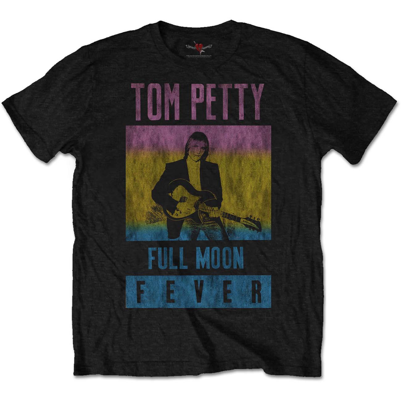 Tričko Tom Petty & The Heartbreakers - Full Moon Fever, Unisex,Čierna,XXL