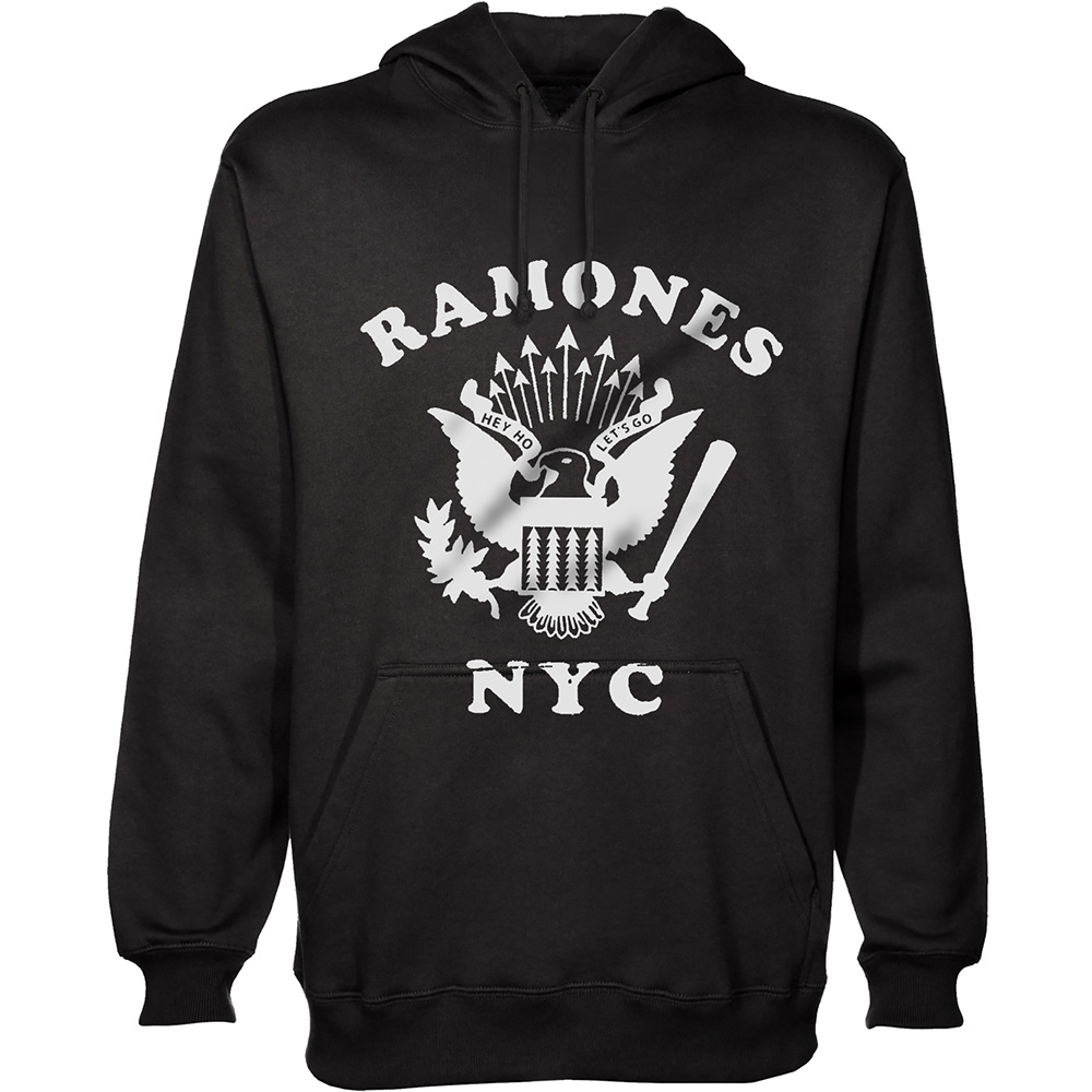 Mikina Ramones - Retro Eagle New York City, Unisex,Čierna,S