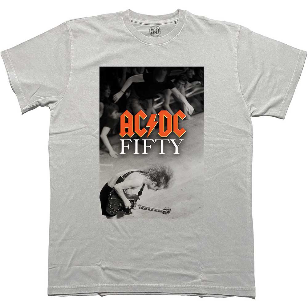 Tričko AC/DC - Angus Stage, Unisex,Šedá,XL