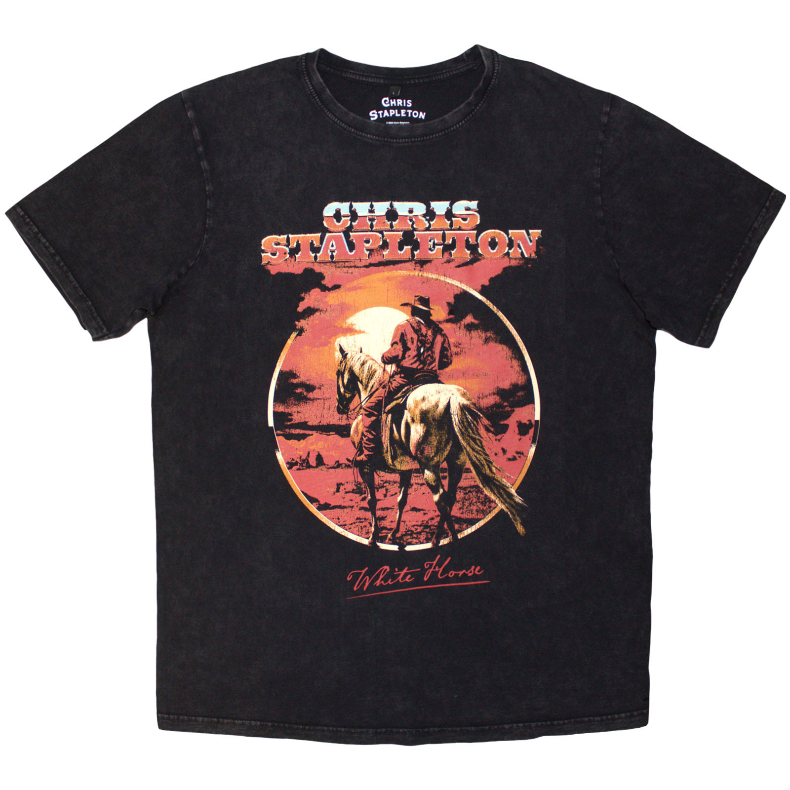 Tričko Chris Stapleton - White Horse, Unisex,Čierna,XXL