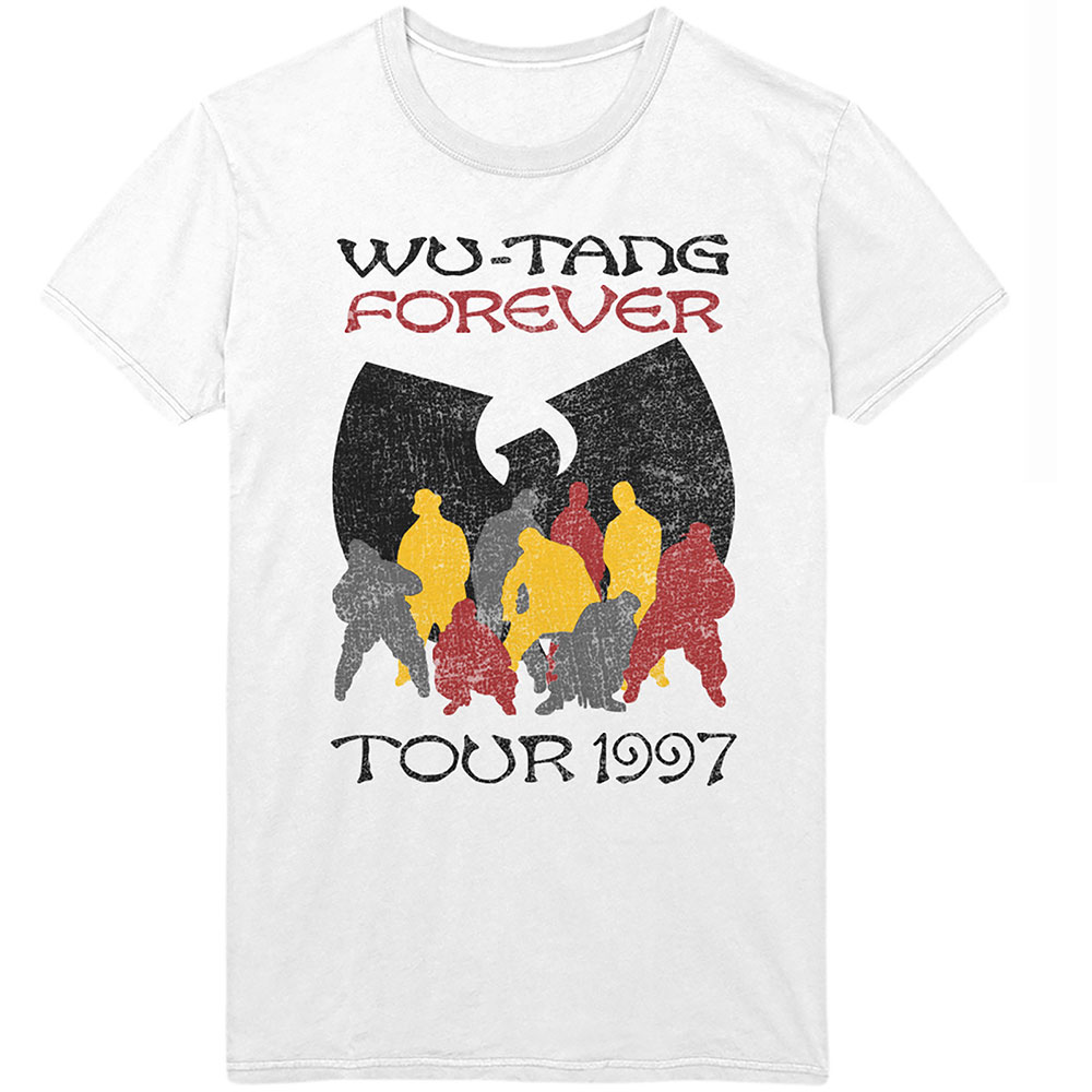 Tričko Wu-Tang Clan - Forever Tour '97, Unisex,Biela,XXL