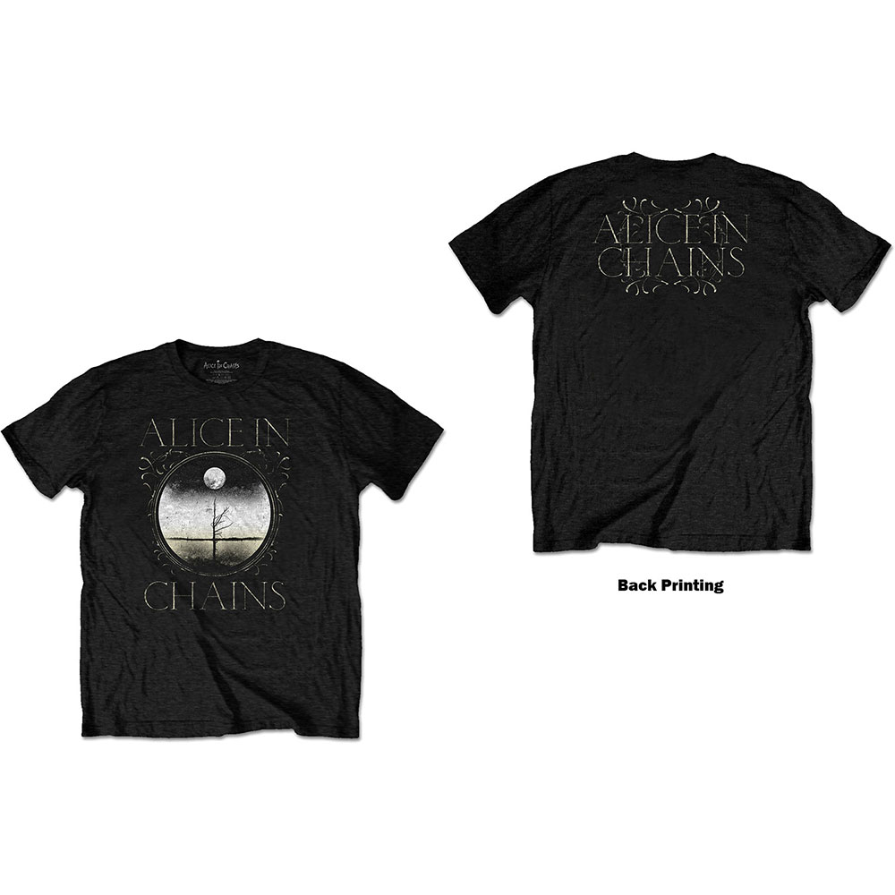 Tričko Alice In Chains - Moon Tree, Unisex,Čierna,XXL