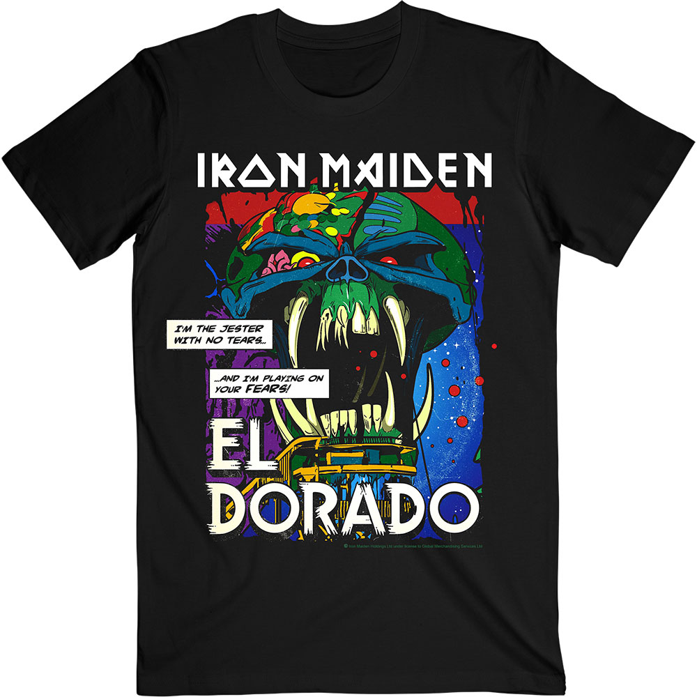Tričko Iron Maiden - El Dorado, Unisex,Čierna,XXL