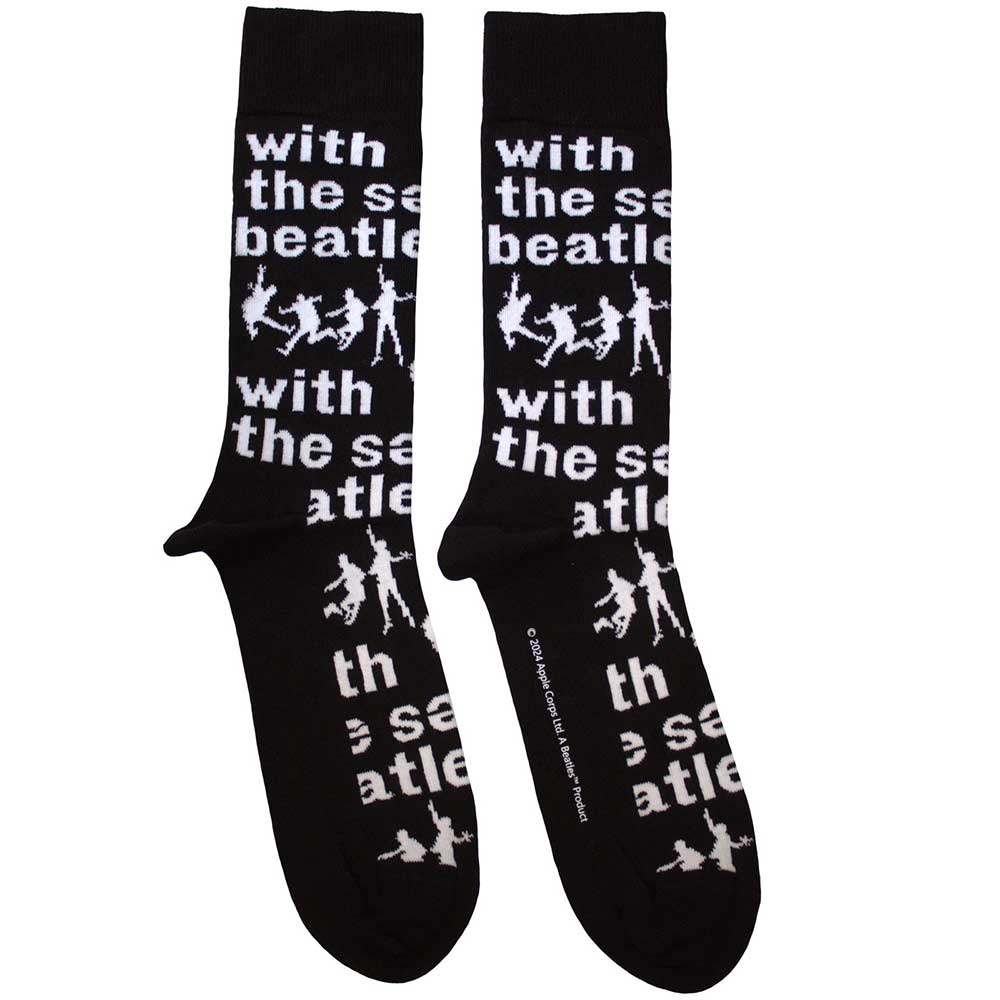 Ponožky The Beatles - With The Beatles Silhouettes Repeat, Unisex,Čierna,UK 7 - 11