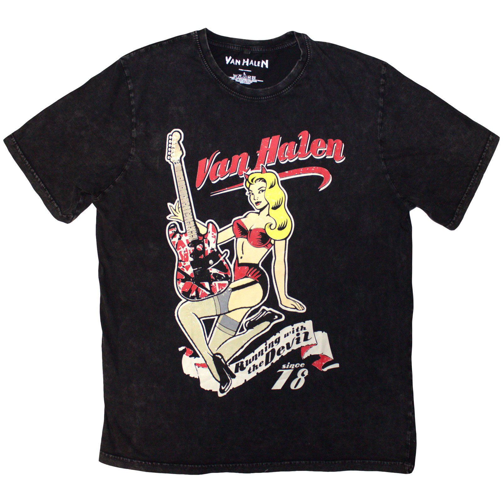 Tričko Van Halen - Running With The Devil, Unisex,Čierna,XL