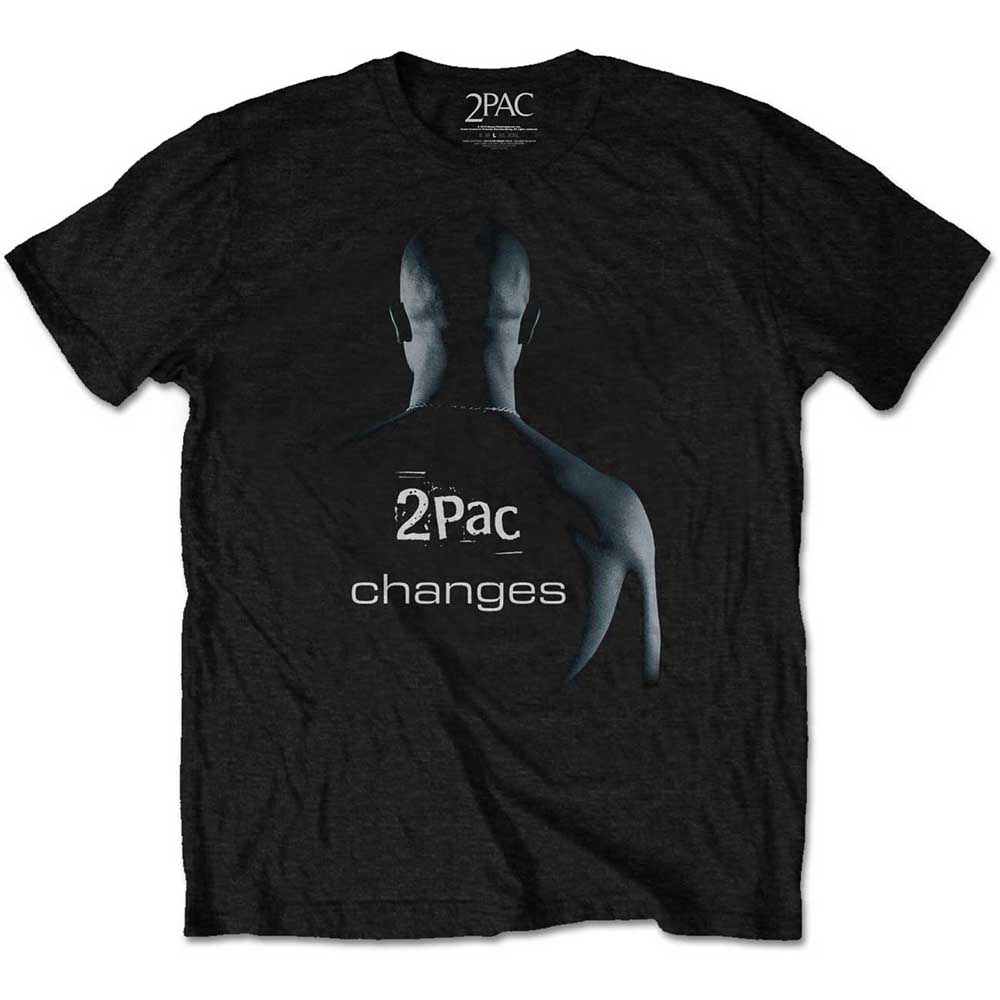 Tričko 2Pac - Changes, Unisex,Čierna,XXL