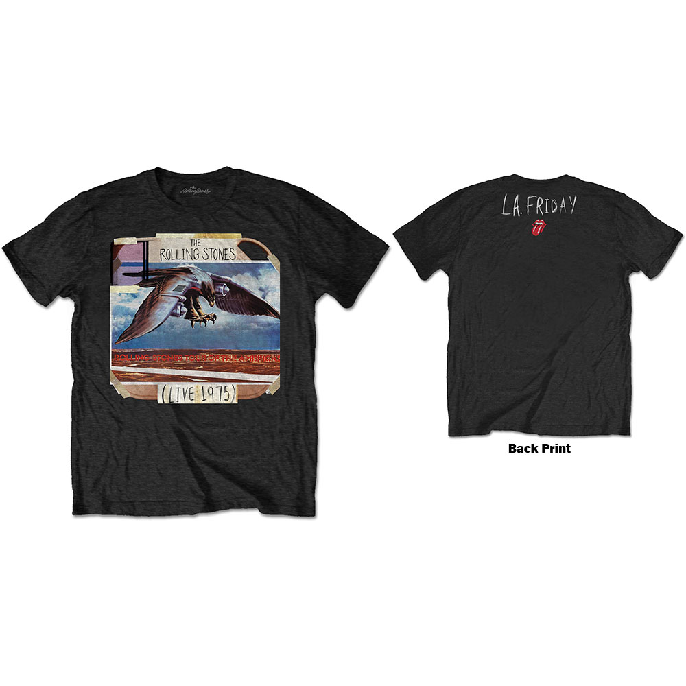Tričko The Rolling Stones - LA Friday, Unisex,Čierna,XXL