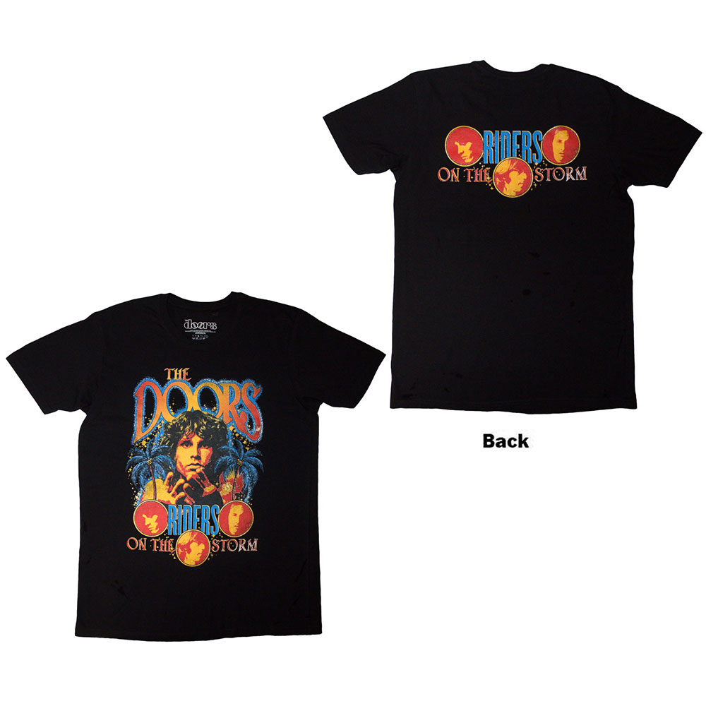 Tričko The Doors - Riders On The Storm, Unisex,Čierna,M