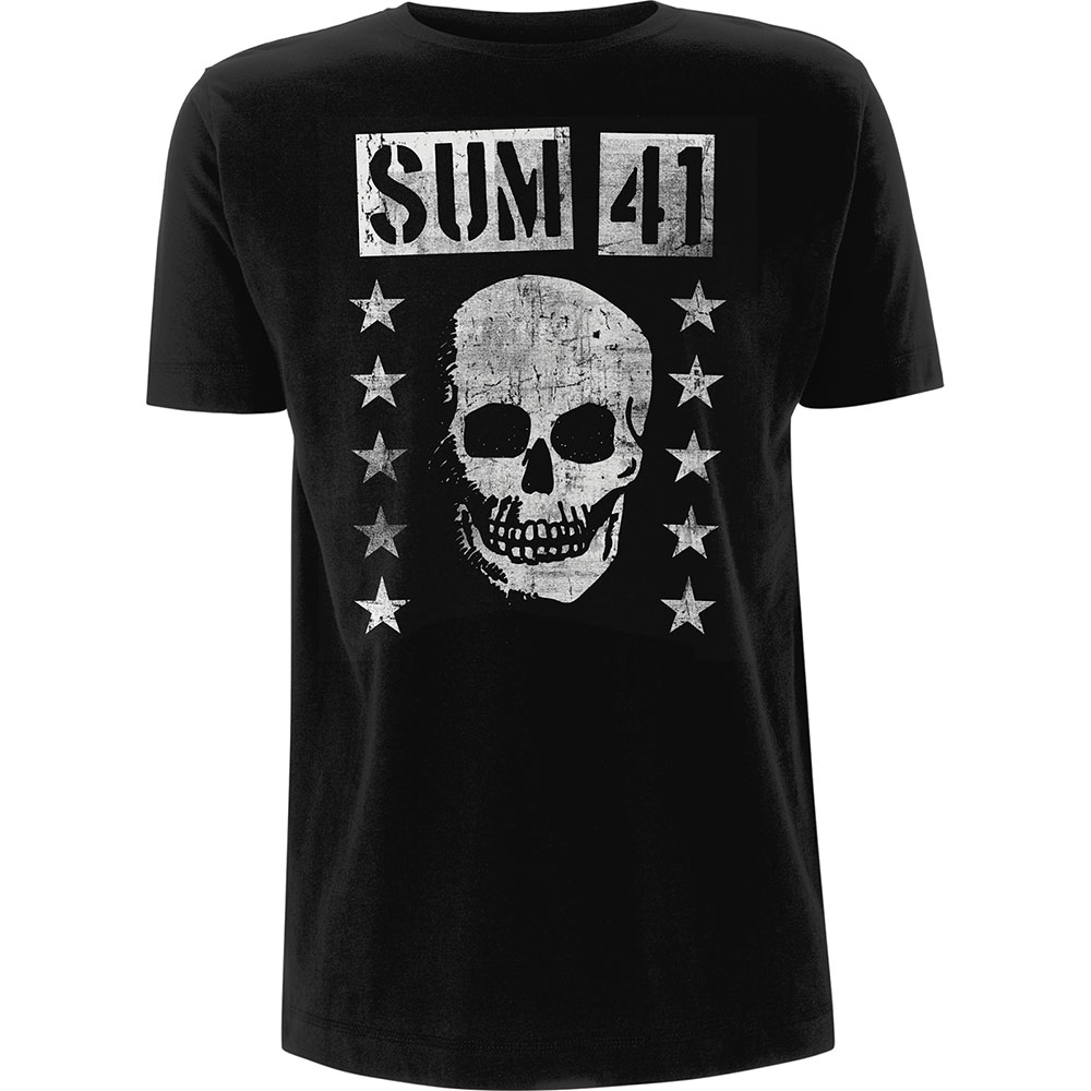Tričko Sum 41 - Grinning Skull, Unisex,Čierna,XXL